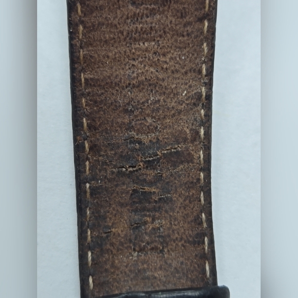 Emporio Armani AR0207 Tank Watch Black Dial Leather Strap Quartz New Battery - Picture 13 of 13